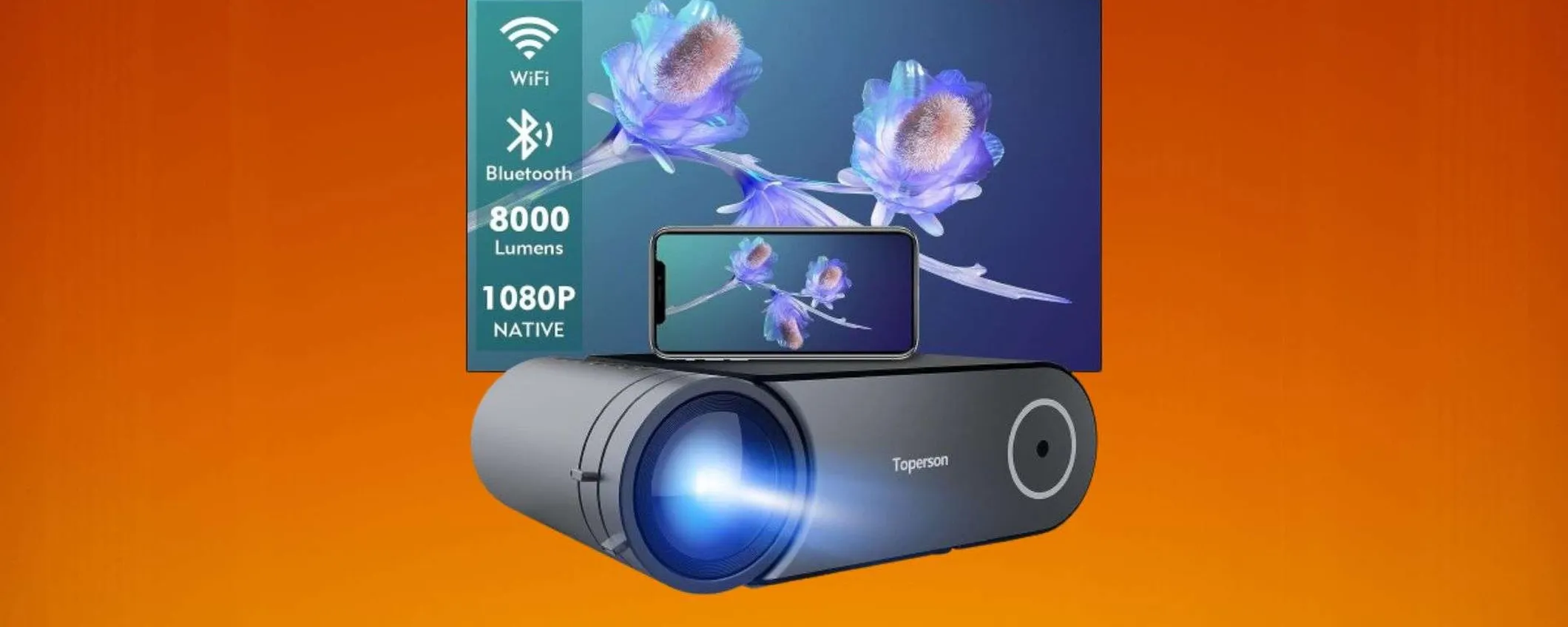 Proiettore 1080p in offerta a meno di 100€: l'home theater definitivo ad un prezzo stracciato