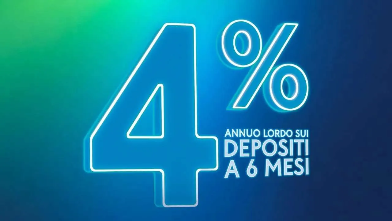 I propri risparmi remunerati al 4% per 6 mesi con il conto deposito di Banca Mediolanum
