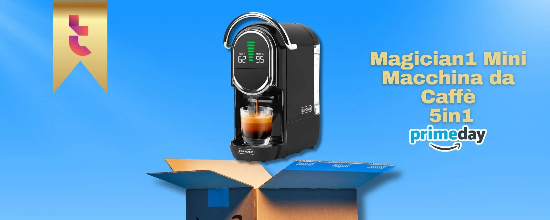 Esaudisci ogni richiesta con la macchinetta da caffè 5in1: è geniale