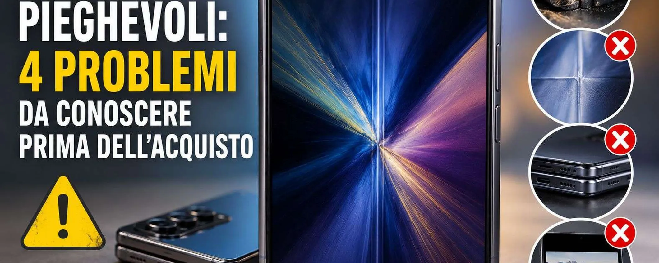 Smartphone pieghevoli: 4 problemi da conoscere prima dell’acquisto (e cosa è cambiato con i nuovi Galaxy Z Fold8)