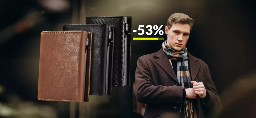 Portafoglio con protezione RFID: oggi costa meno della metà (18€)