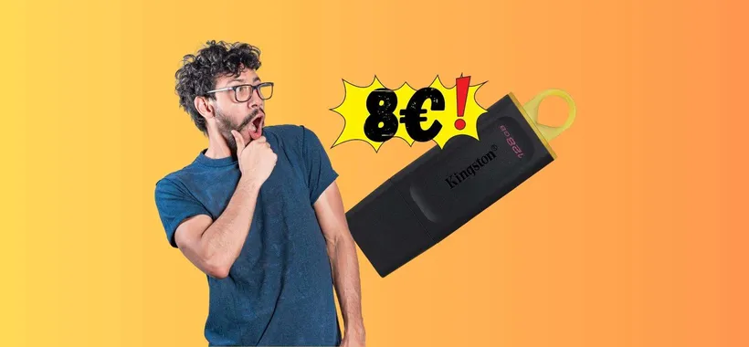 Pendrive Kingston da 128GB SUPER VELOCE a 8€ su Amazon