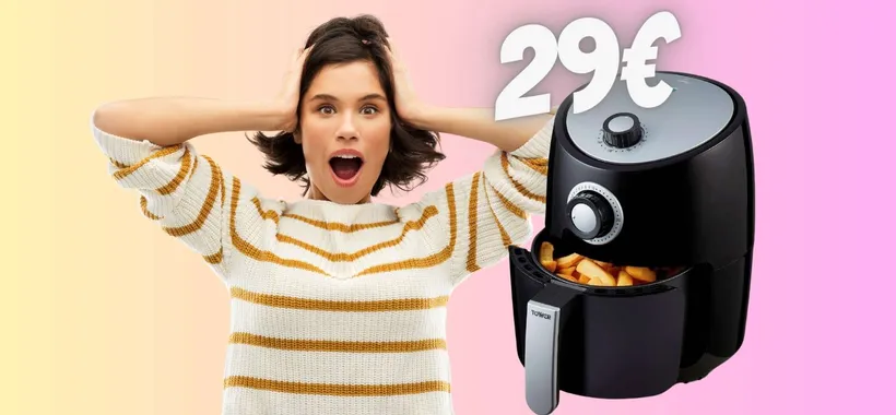 Prezzo BOMBA su Amazon per questa friggitrice ad aria, ora SOLO 29€