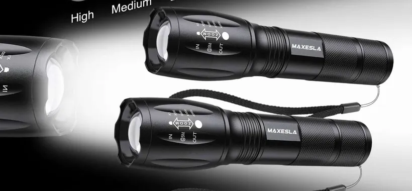 Eccellente torcia 2000 lumen a 6€: affare LUMINOSISSIMO su Amazon