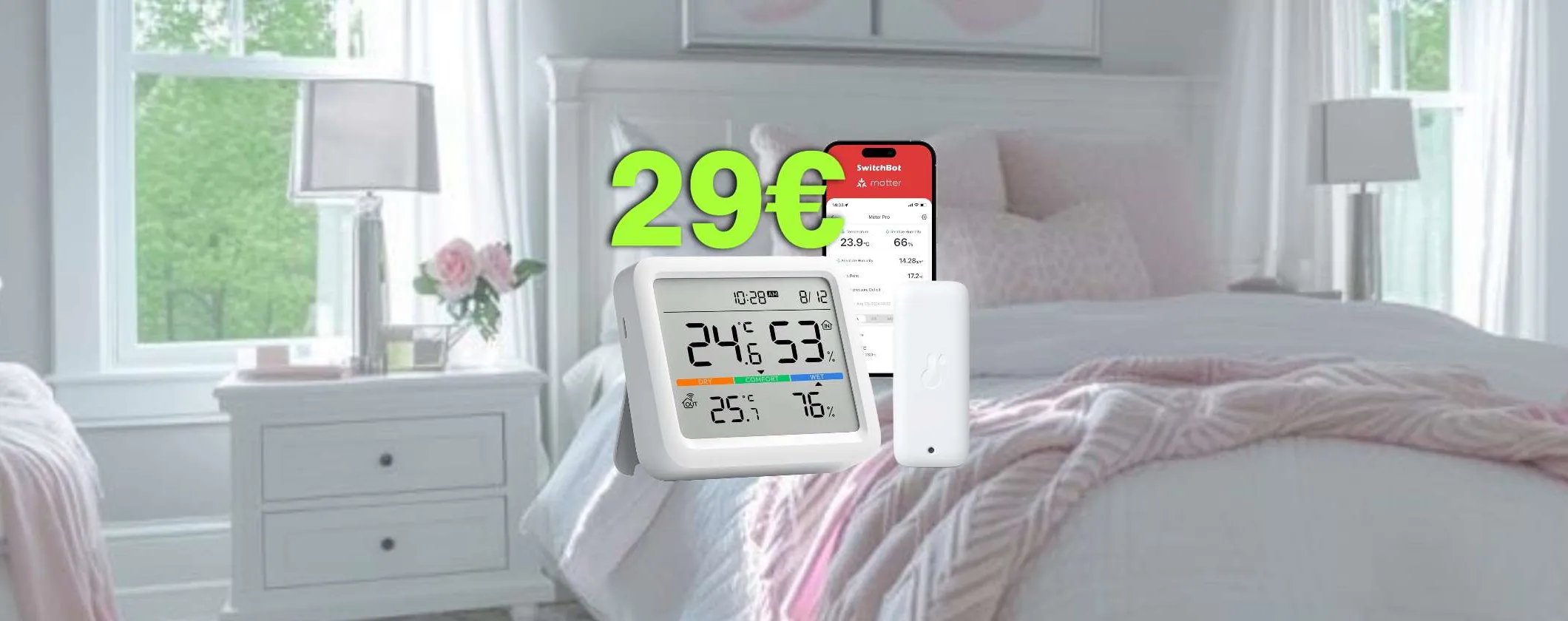 Stazione Meteorologica Smart SwitchBot a soli 29€ al Cyber Monday Amazon