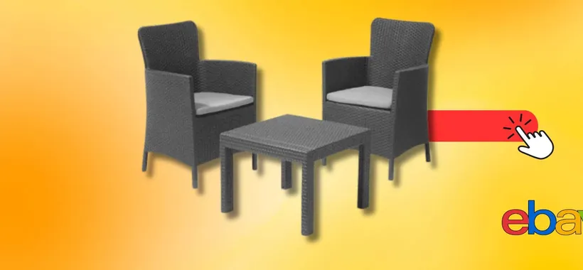 Goditi la primavera con il set 3 pezzi da esterno a prezzo shock (eBay)