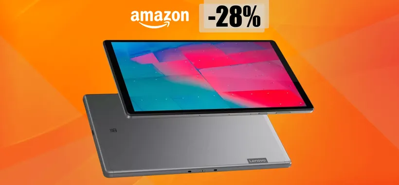 Tablet Lenovo con speaker Dolby Atmos e display FullHD: bastano 159€