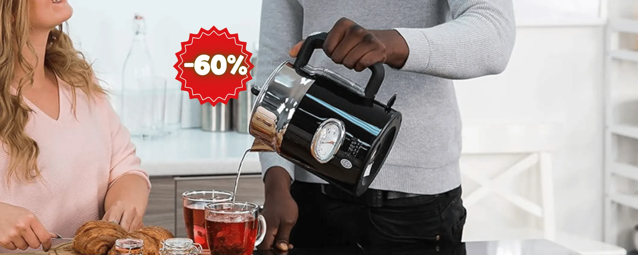 Look Vintage ma calore FULMINEO per il bollitore Russell Hobbs (-60%)