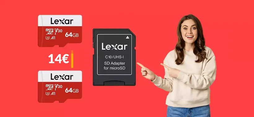 MicroSD 64GB Lexar: bastano 14€ per averne DUE con adattatore