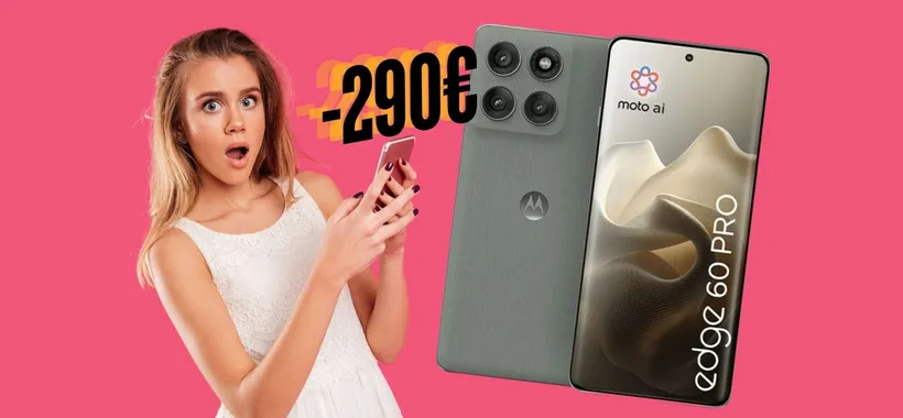 Motorola Edge 60 Pro da 512GB in offerta speciale su eBay con risparmio di 290€