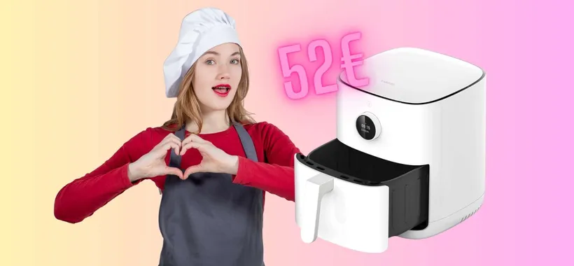 Friggitrice ad aria Xiaomi Smart da 4,5L: elegante, moderna e costa pochissimo