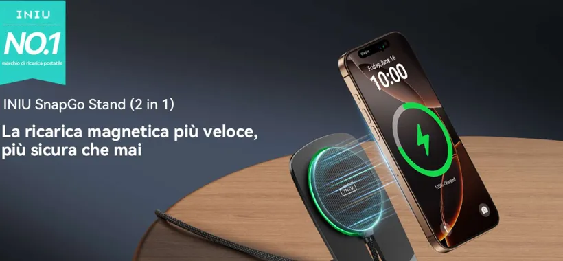 Caricatore Wireless iPhone Certificato INIU al Minimo Storico su Amazon