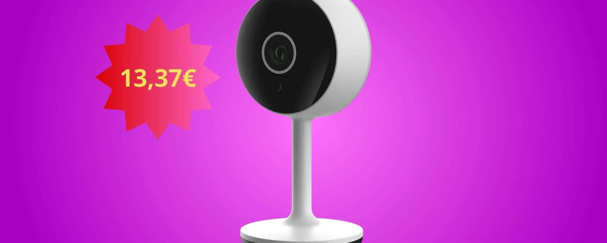 Telecamera Wi-Fi Dom-e, offerta clamorosa: sicurezza domestica a meno di 14€!