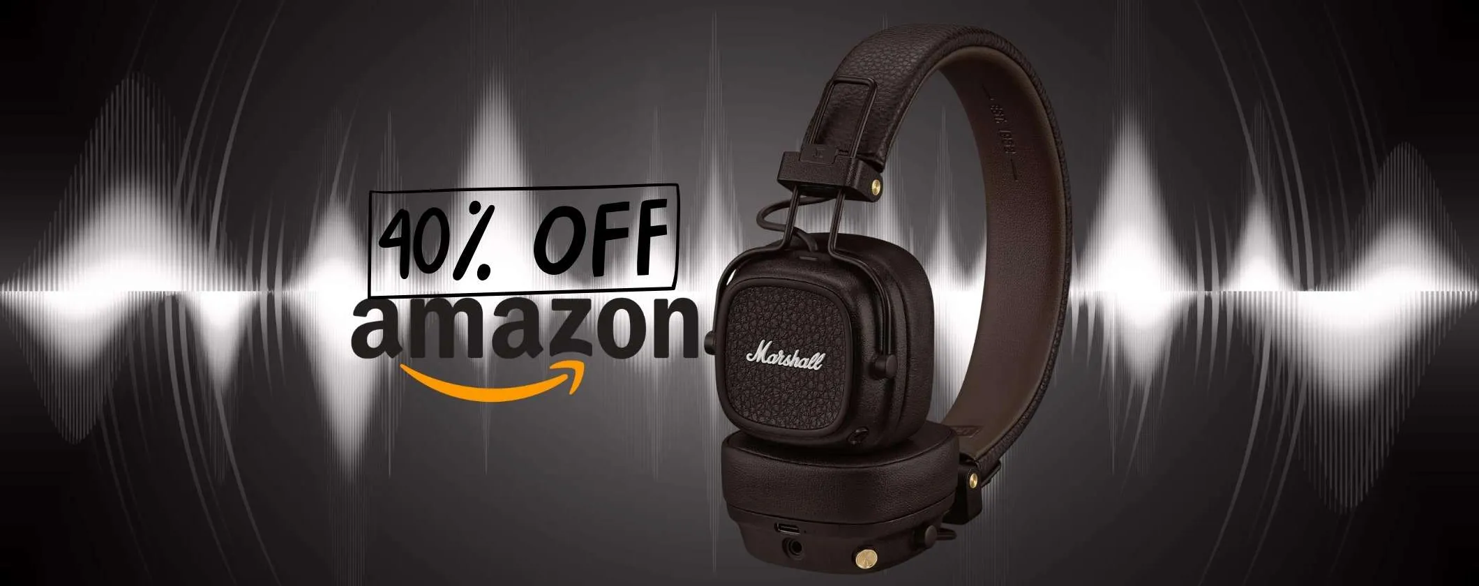 Design unico e audio pazzesco per 100 ore: Marshall Major V in promo al 40%