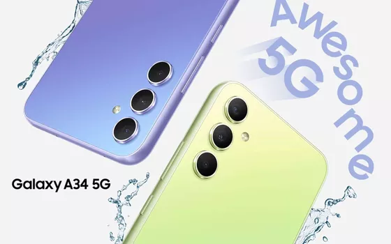 Samsung Galaxy A34 5G: colorato, potente e oggi ad un ottimo prezzo su Amazon