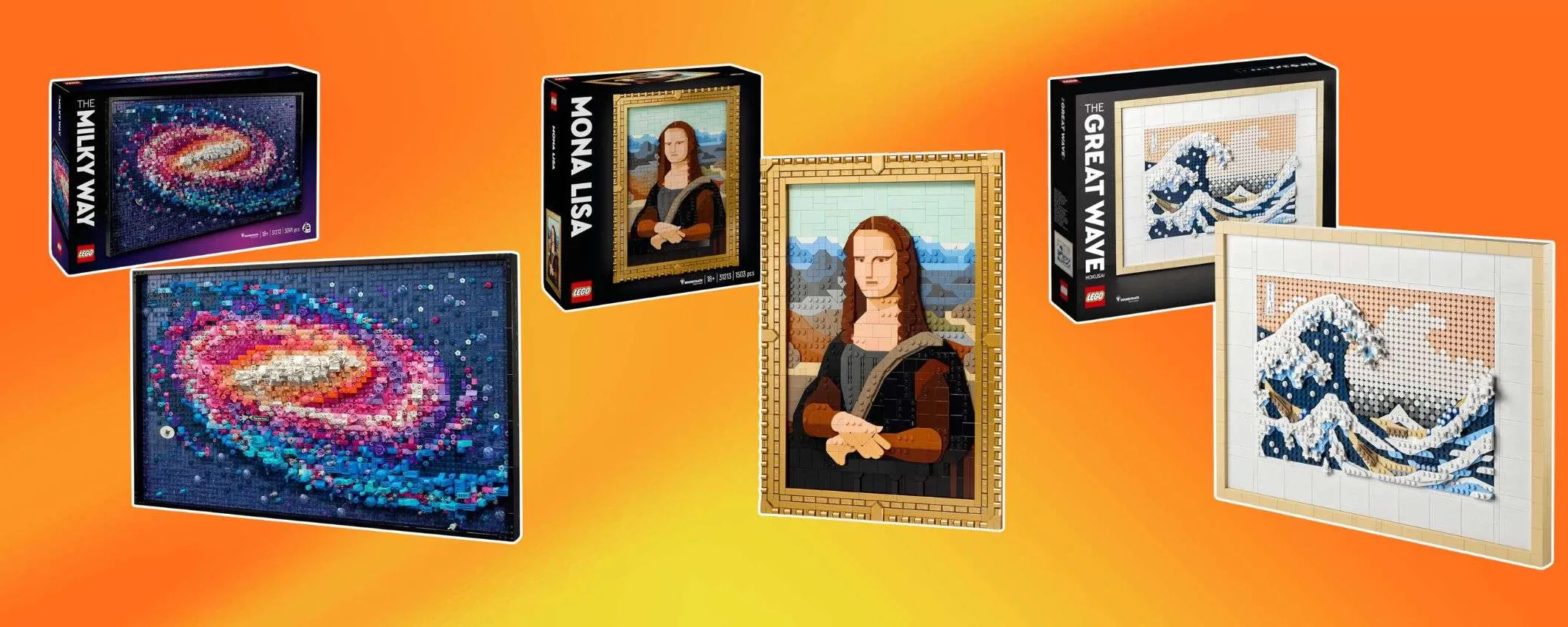 Tripletta Amazon: sconti DOPPI sui LEGO artistici per decorare la casa