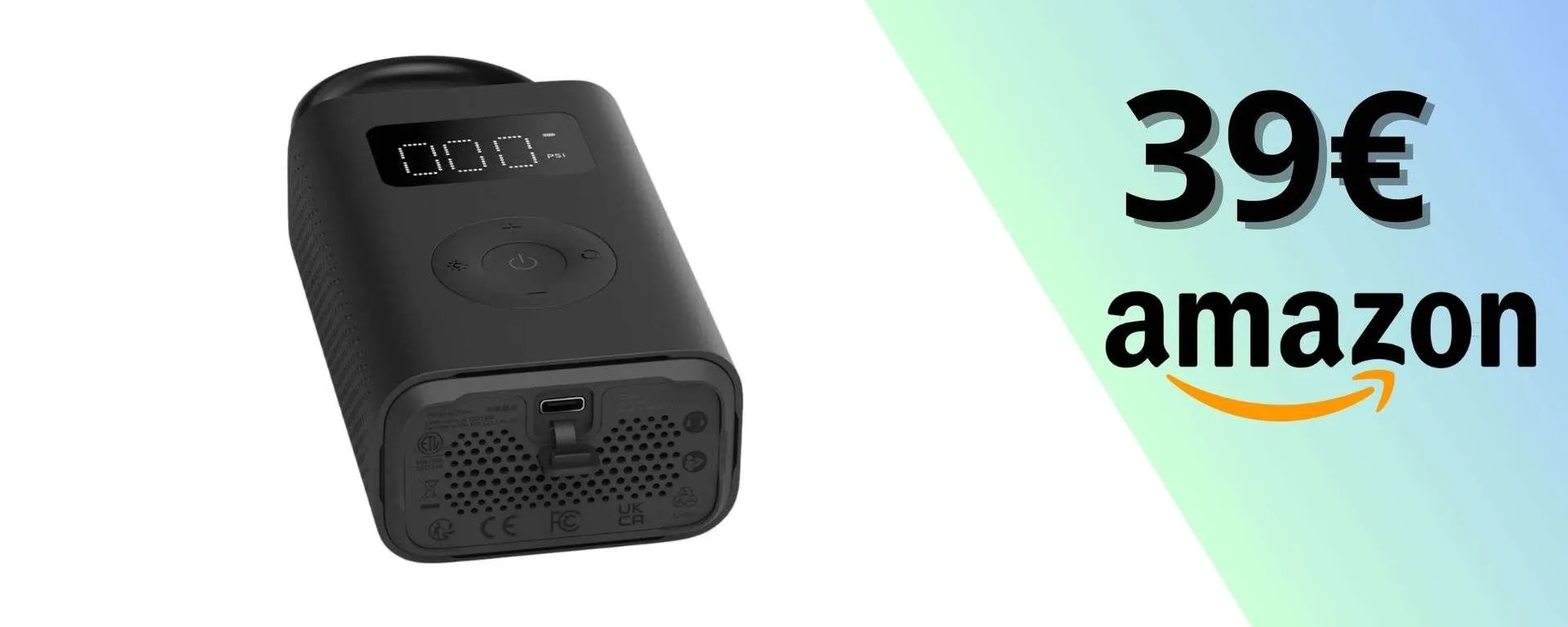 Compressore portatile Xiaomi: un must per ogni viaggio, ora in sconto del 20%