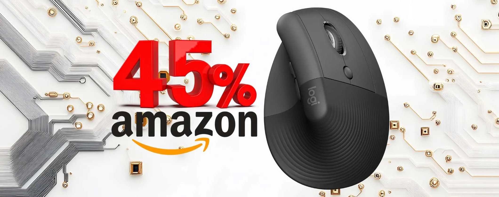 Logitech Lift è il mouse super ergonomico che costa poco, ora in sconto del 45%