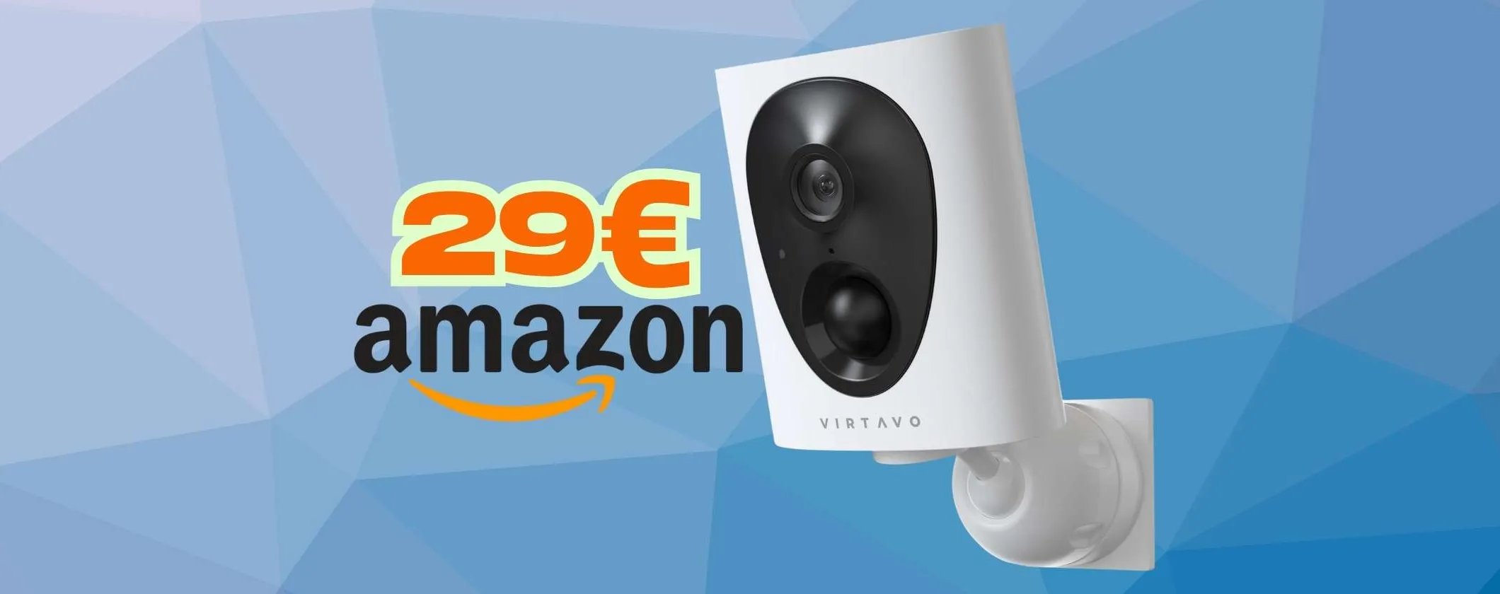 Telecamera WiFi per sorveglianza top con visione notturna e audio a soli 29€