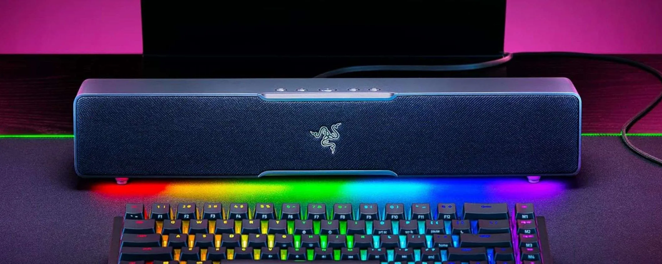 Soundbar Razer per PC: compatta e potente, in offerta a 99,99 euro (Amazon Tech Week)