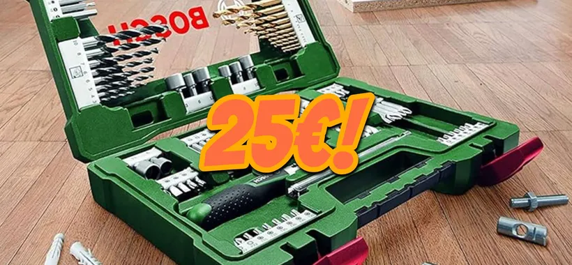 Set 91 Pezzi Bosch a soli 25€: il REGALO di NATALE di Amazon
