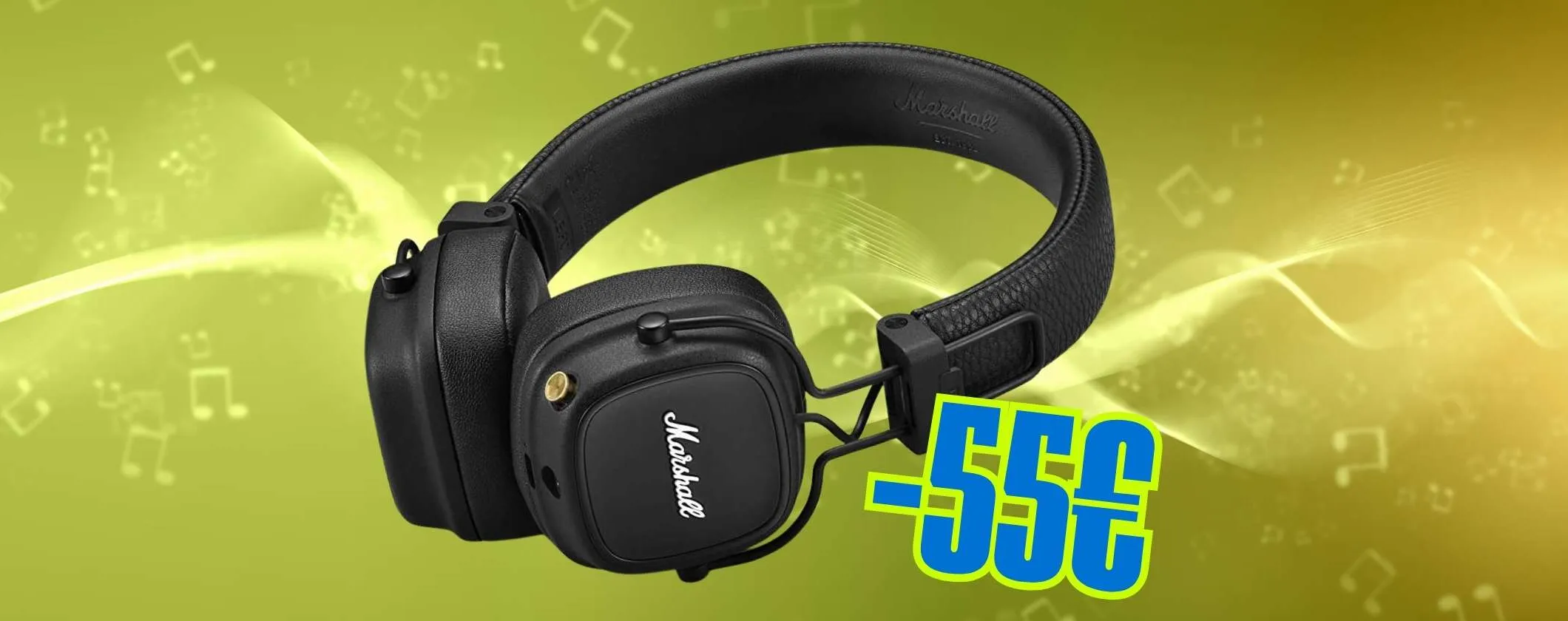 Le splendide cuffie Bluetooth Marshall Major IV per chi non vuole fare rinunce