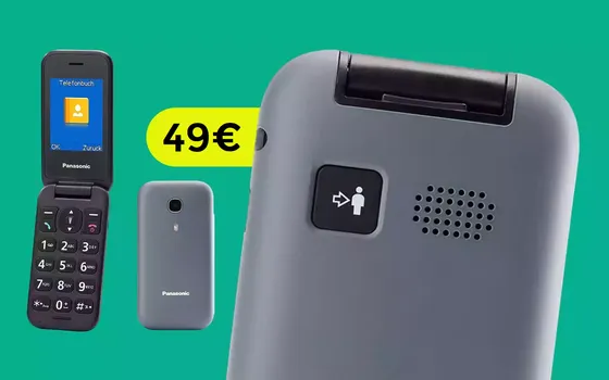 Cellulare Panasonic con tasto di emergenza: oggi è tuo a soli 49€