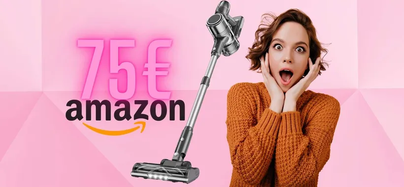 Bomba Amazon: aspirapolvere senza fili con accessori a soli 75€