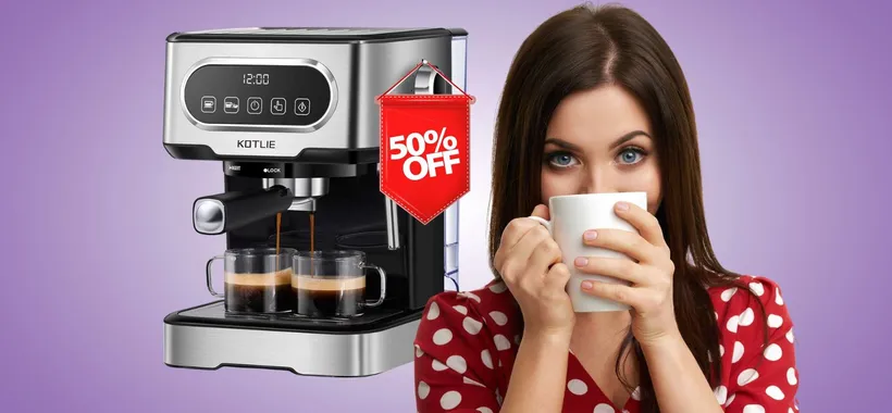 Caffè espresso e cappuccino COME al BAR con questa macchinetta al 50%