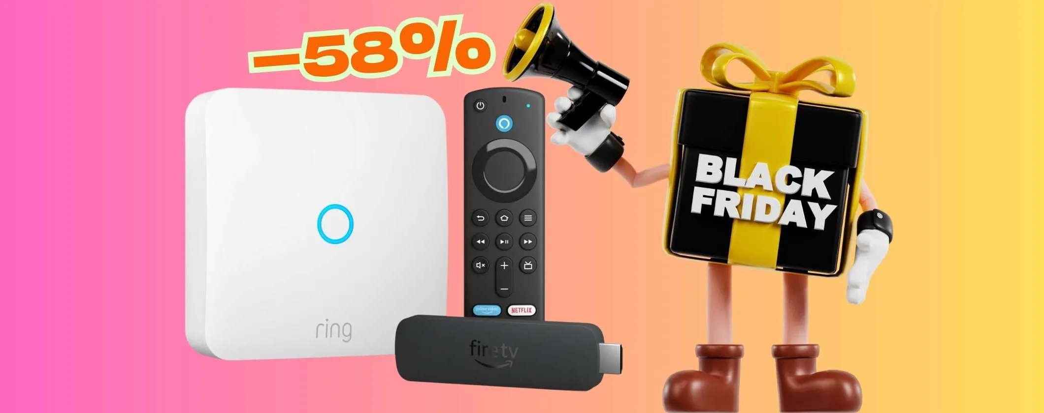 Fire TV Stick 4K + Ring Intercom di Amazon: TV Smart e citofono intelligente a 49€