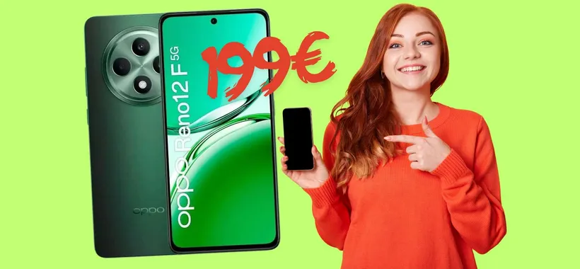 Smartphone economico e performante? OPPO Reno12F da 256GB (199€)