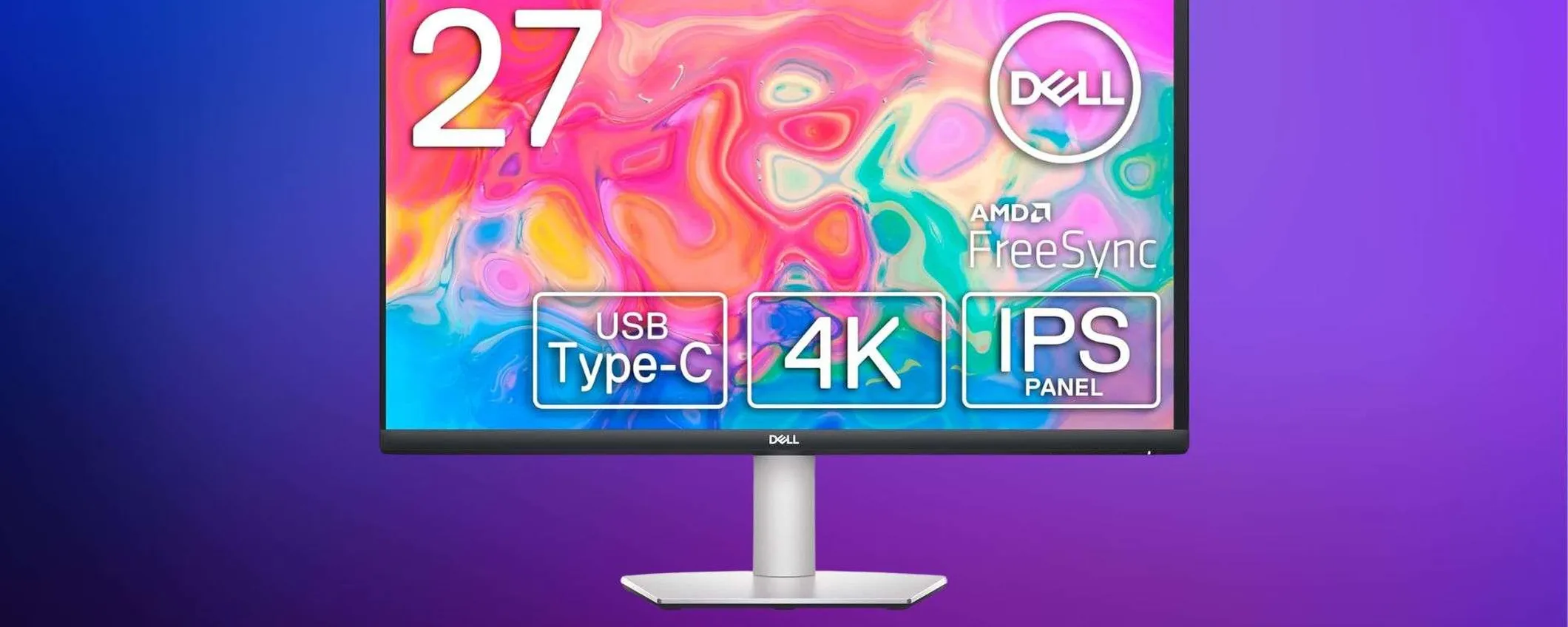 Monitor Dell in super offerta: la porta USB-C ti svolta la vita