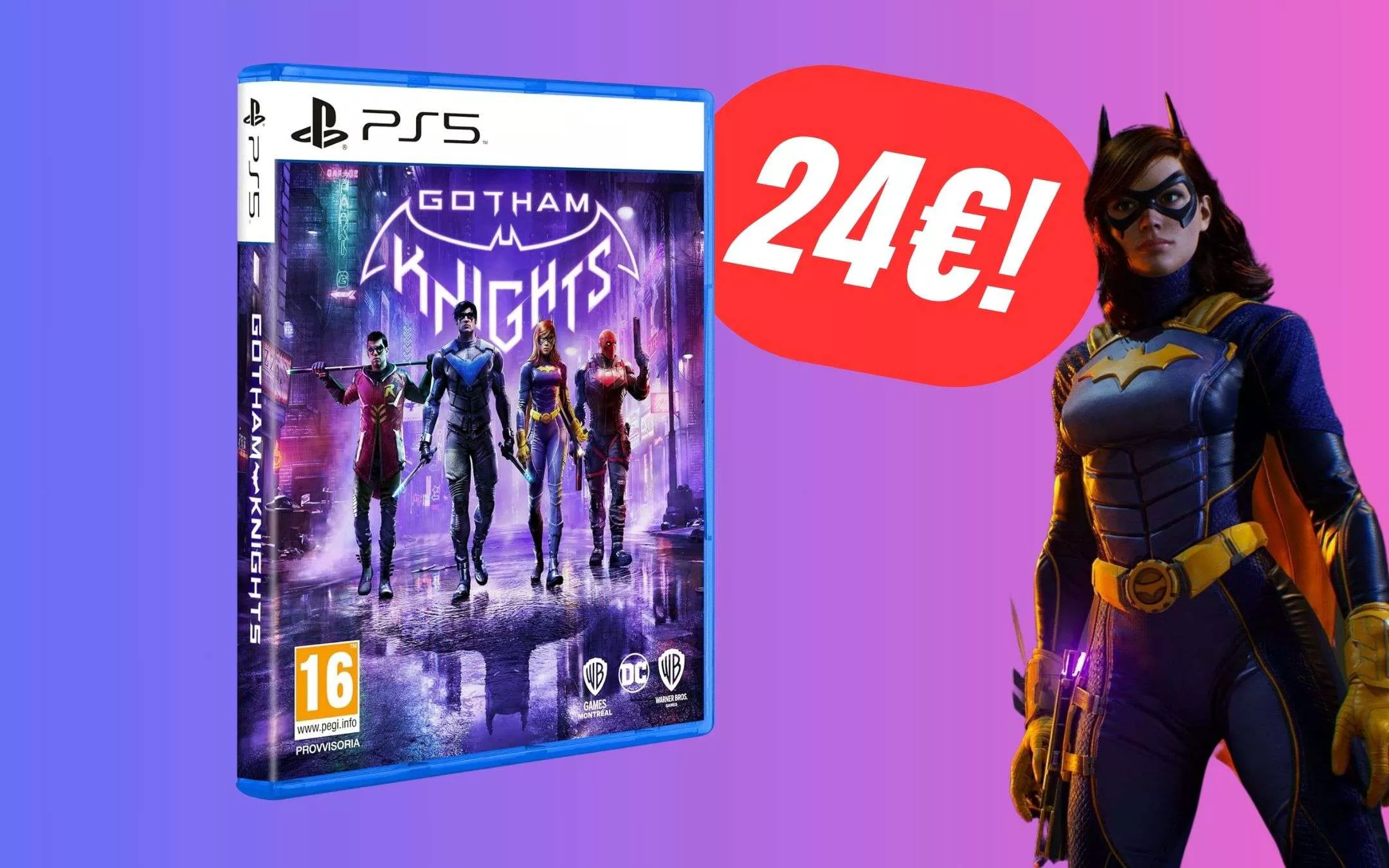 Combatti il crimine con Gotham Knights per PS5 (ora SCONTATO del -38%!)