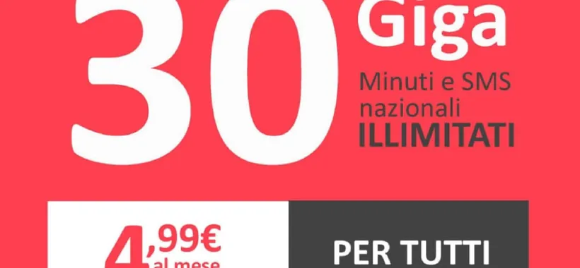 Spring: 30GB con NTMobile a 4,99€ al mese