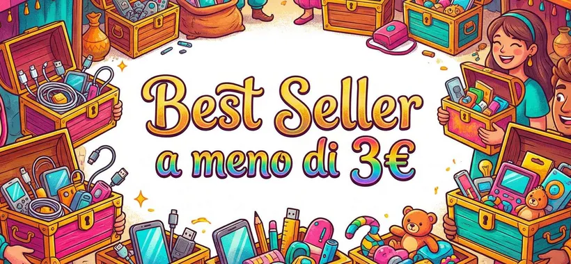Amazon Haul: 10 BEST SELLER a (molto) meno di 3€ e promo PAZZA