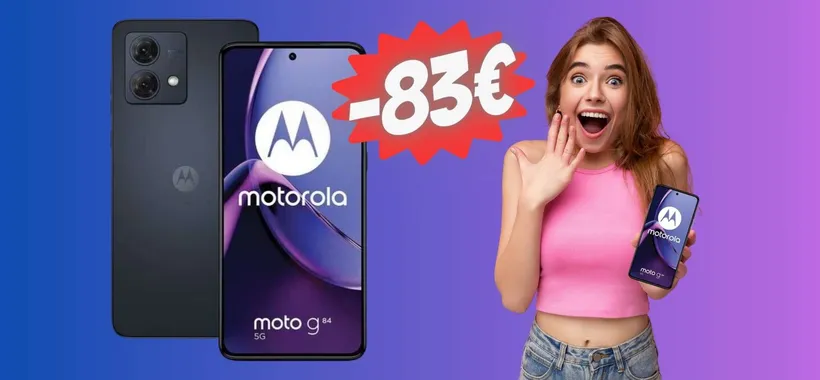 Motorola Moto G84 5G (12GB/256GB) a un PREZZO PAZZESCO (-28%)