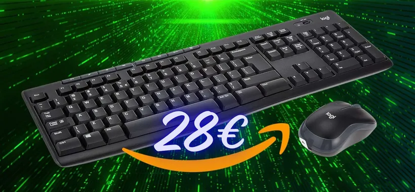 Logitech MK270 Combo: tastiera e mouse wireless a soli 28€ è una vera follia