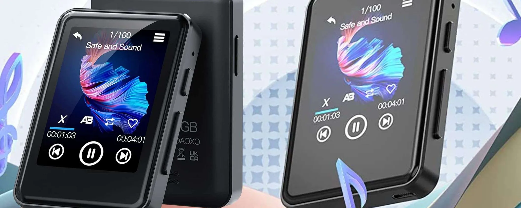 Lettore MP3 Bluetooth con display touch a colori: prezzo INASPETTATO (19€)