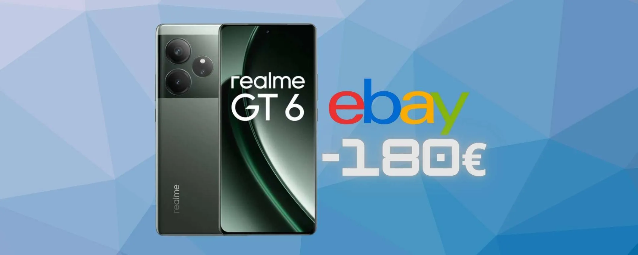 eBay da sogno con l'OFFERTA per Realme GT6 da 256GB a 180€ in MENO