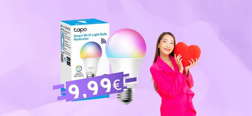 TP-Link sta praticamente REGALANDO questa lampadina WiFi multicolor