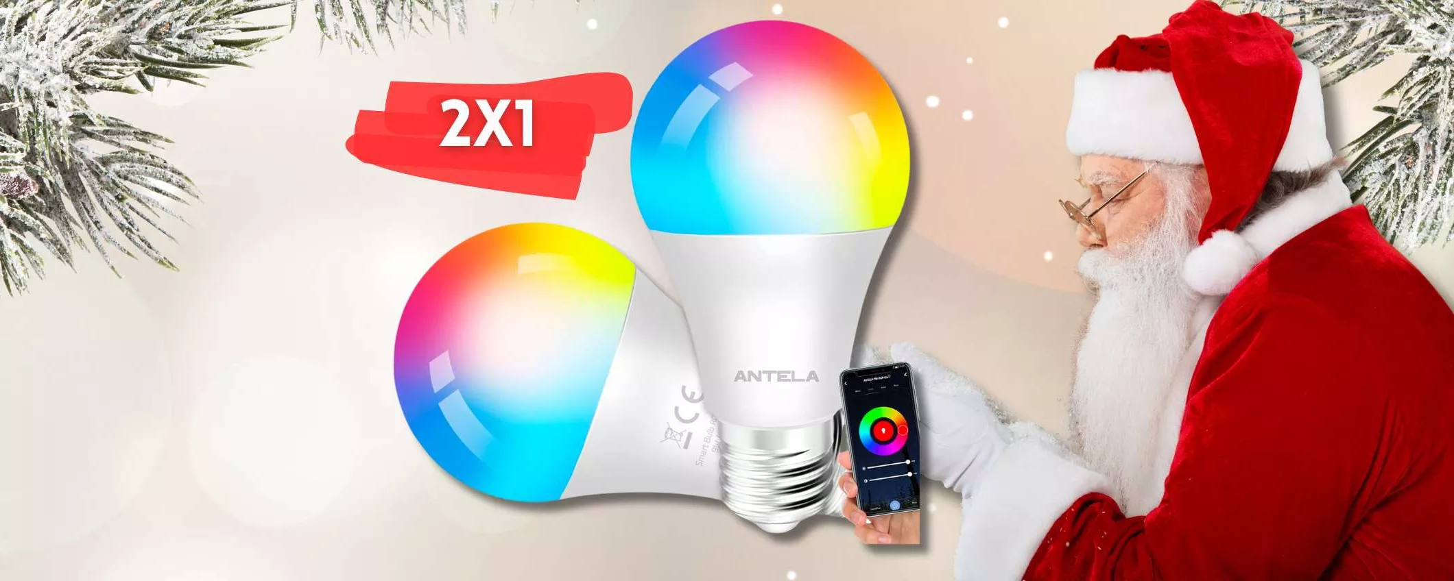 Lampadine LED con attacco E27 e milioni di colori: Alexa e Google