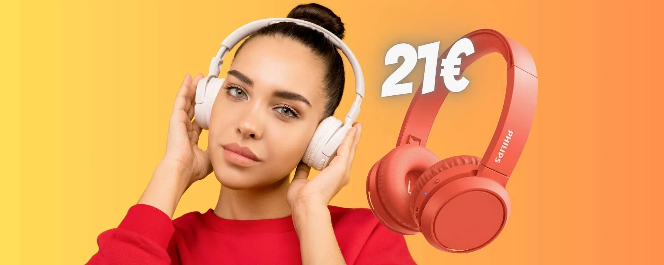 Solo 21€ per le cuffie wireless Philips con le Offerte di Primavera