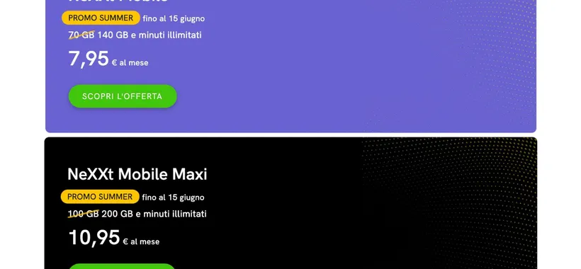 NeXXt Mobile: fino a 200GB da 7,95€ al mese!