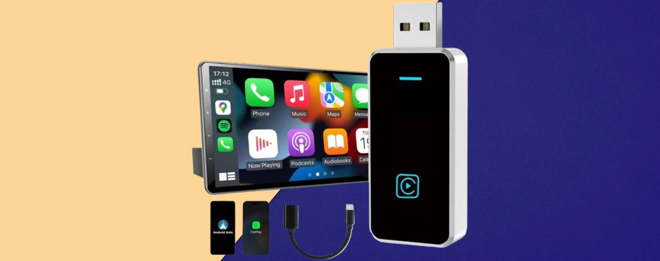 Con 19€ ottieni CarPlay e Android Auto wireless in macchina: promo SHOCK su Amazon