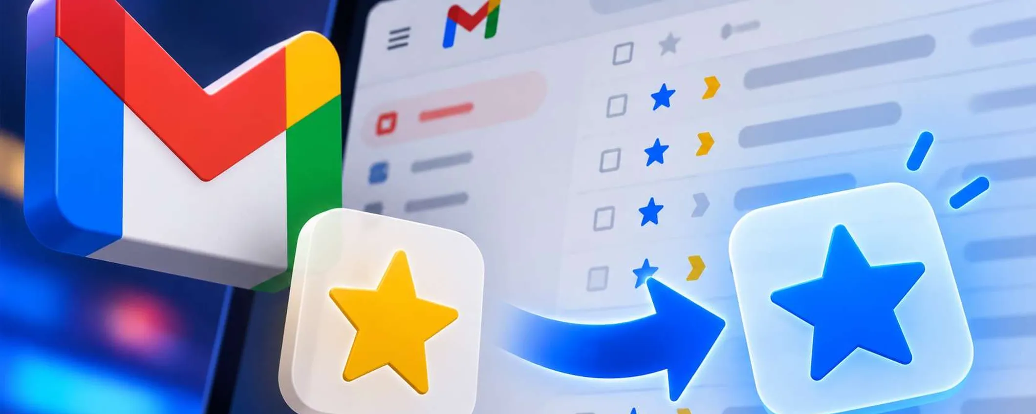 Gmail, stelle e indicatori diventano blu: cosa succede