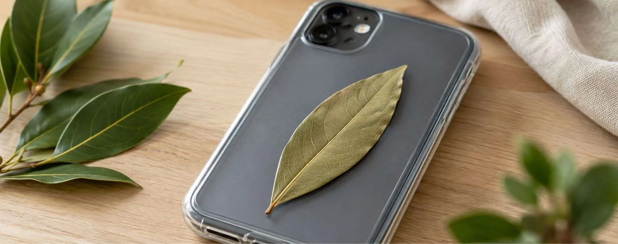 Foglia di alloro nella cover dello smartphone: perché lo fanno sempre più persone