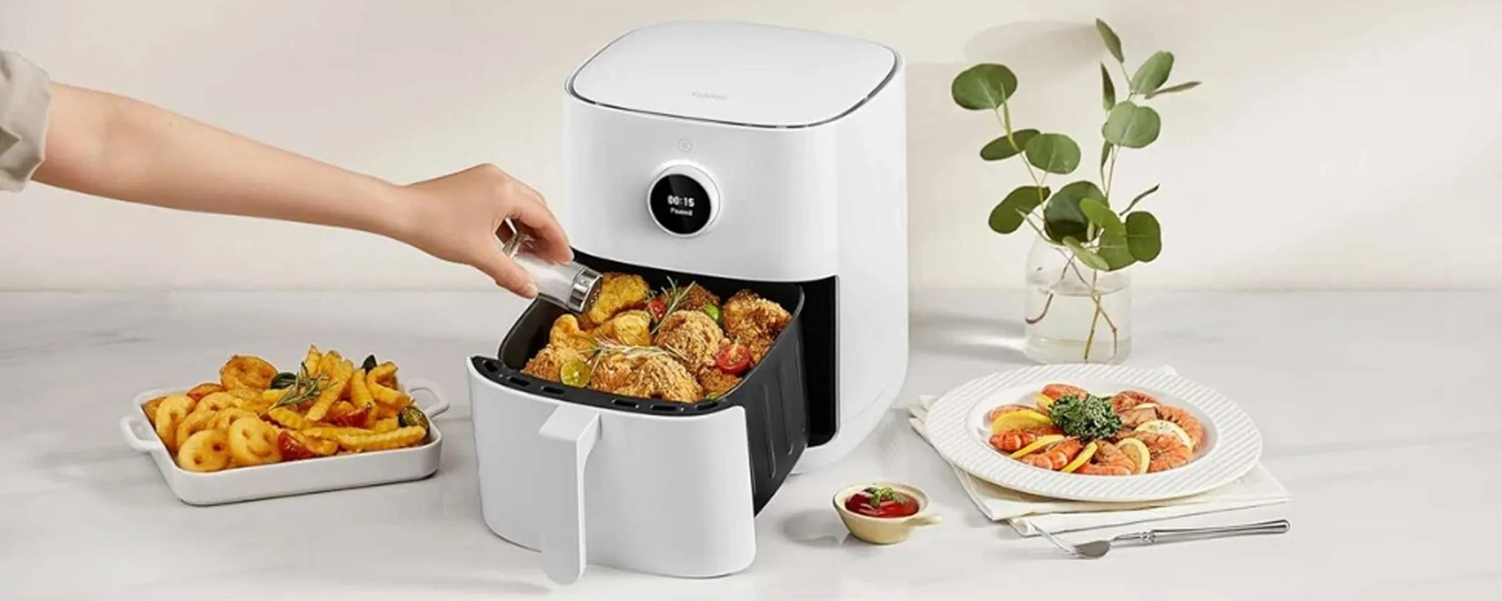 Cucina sano e SMART: la friggitrice ad aria Xiaomi è scontata del 33%