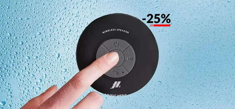 Cassa Bluetooth da usare anche in doccia: c'è la ventosa (14€)