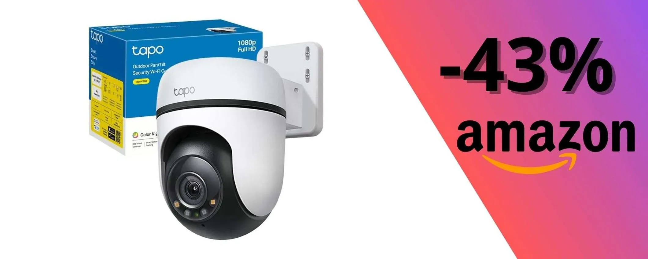 Tapo C500: sicurezza domestica ad un prezzo top, risparmi il 43%