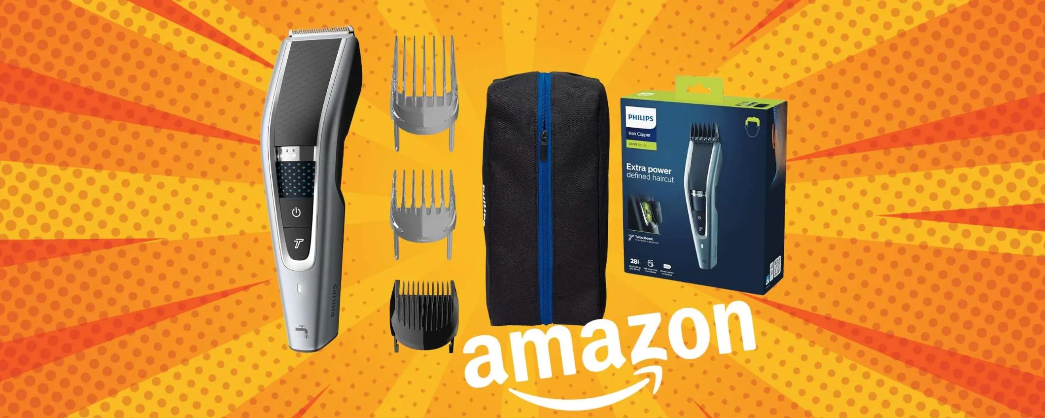 Philips Hair Clipper Serie 5000: regolacapelli professionale a soli 33€